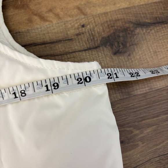 Lands’ End Quilted Down Puffer Vest Button Front White Women's - Picture 5 of 6